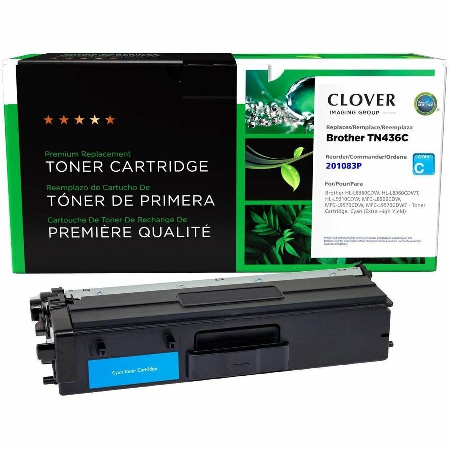CIG Remanufactured Extra High Yield Laser Toner Cartridge - Alternative for Brother TN436C 201083P
