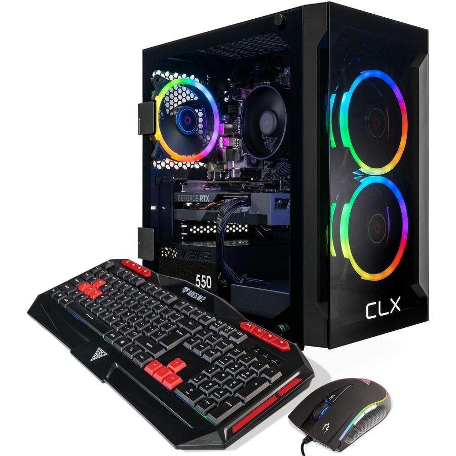 CLX SET TGMSETRTH2515BM Gaming Desktop Computer - AMD Ryzen 7 5700X Octa-core (8 Core)