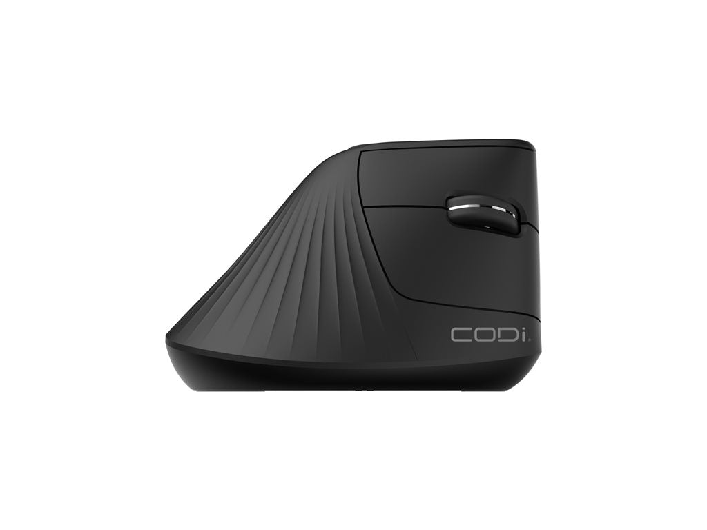 CODi 6D - Vertical mouse - multi-device - ergonomic - optical - 6 buttons - wireless - 2.4 GHz, Bluetooth 5.0 LE - black