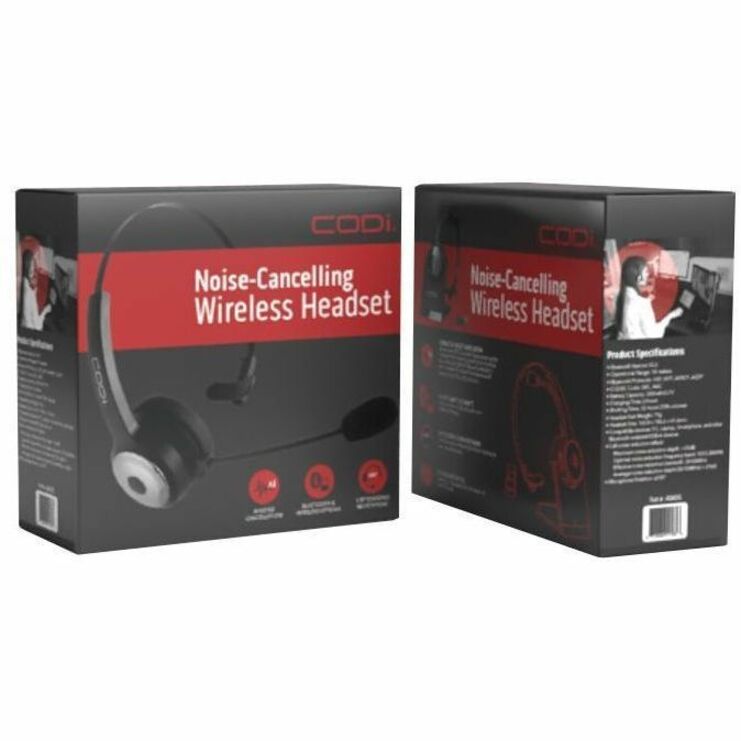 CODi CLARO Wireless Headset with Integrated AI ENC Microphone A04616