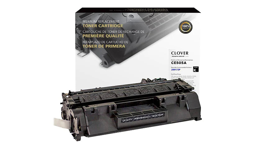 CTG Remanufactured Laser Toner Cartridge - Alternative for HP 05A (CE505A) - Black - 1 Each 200173P