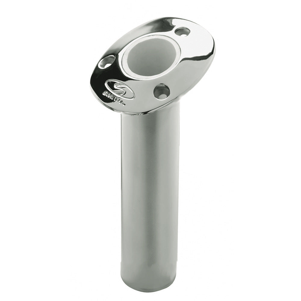 C.E. Smith Flush Mount Rod Holder - 15 Degree & 9" Depth - Stainless Steel - Cast
