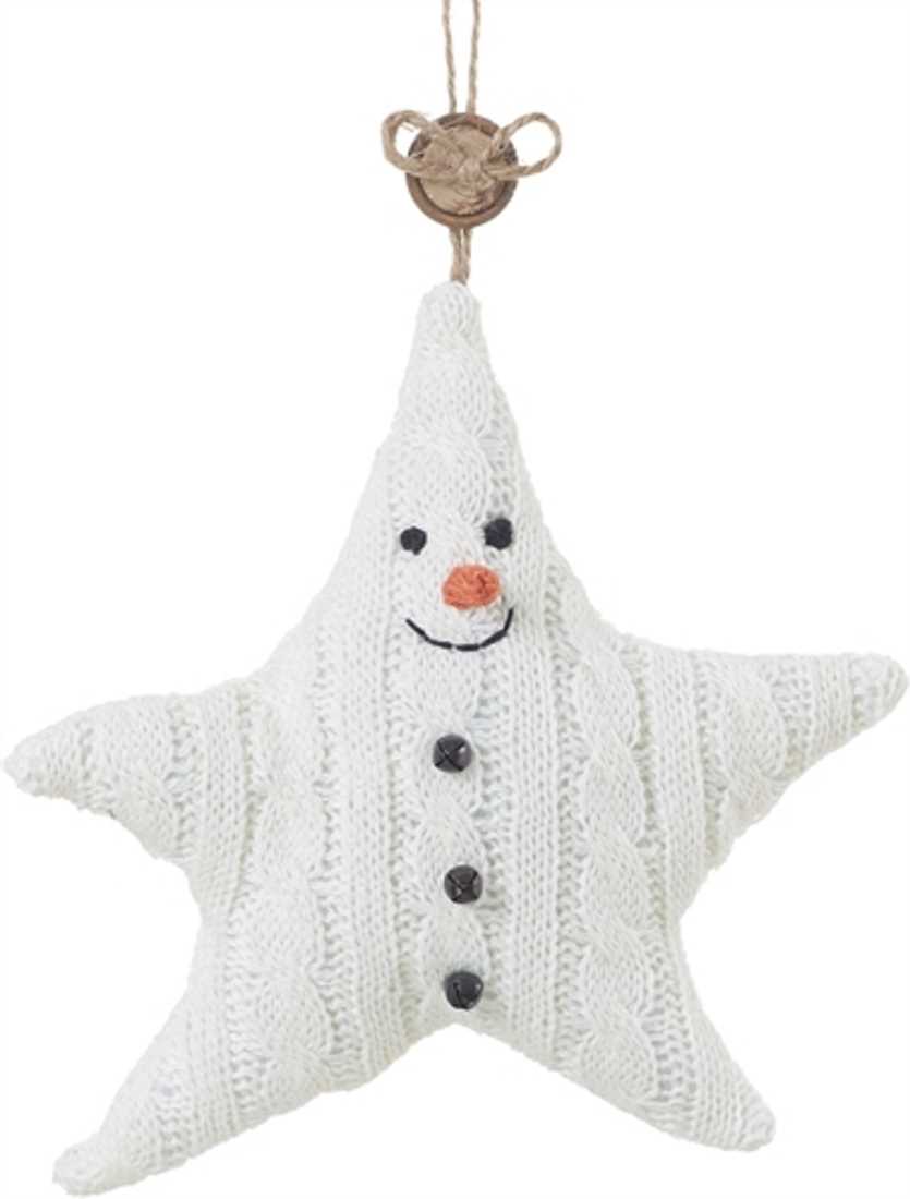 Cable Knit Sweater Star Ornament