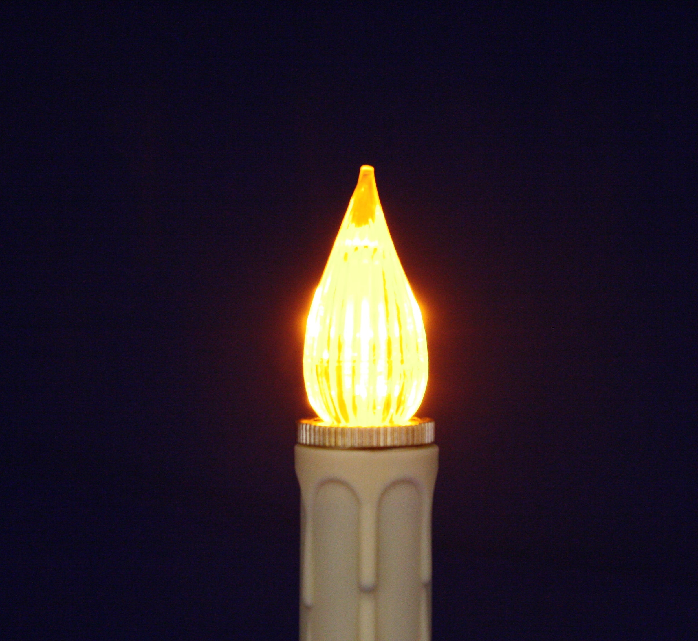 Candlestick Replacement LED Bulb - Sensor - 3 Volt - Yellow Light