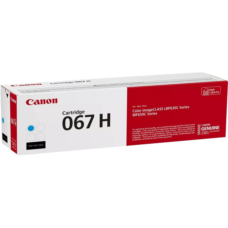 Canon 067 Original High Yield Laser Toner Cartridge - Cyan - 1 Pack - 2350 Pages