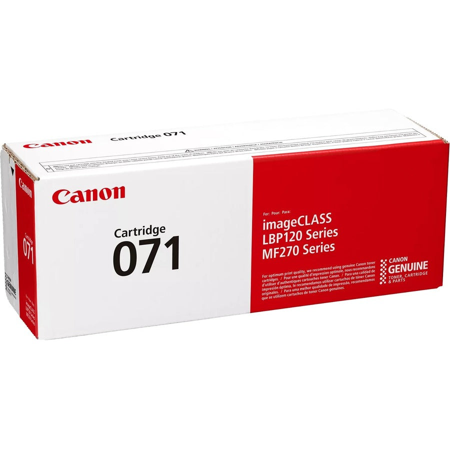 Canon 071 Original Standard Yield Laser Toner Cartridge - Black - 1 Pack - 1200 Pages