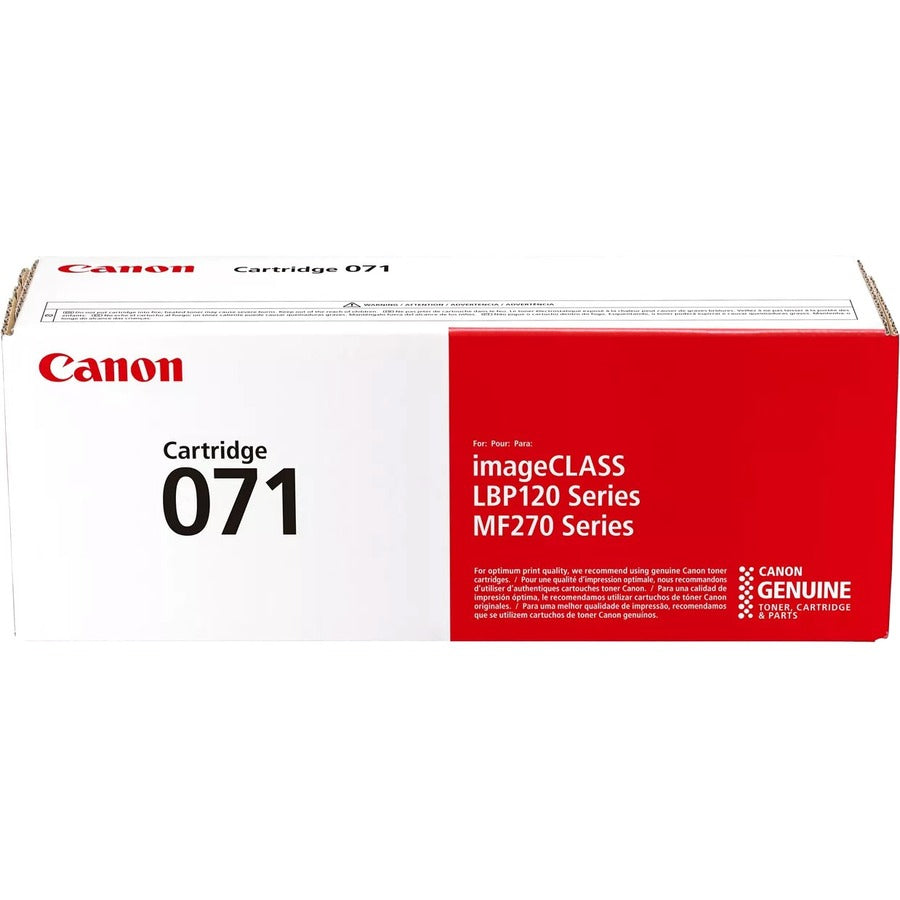 Canon 071 Original Standard Yield Laser Toner Cartridge - Black - 1 Pack - 1200 Pages