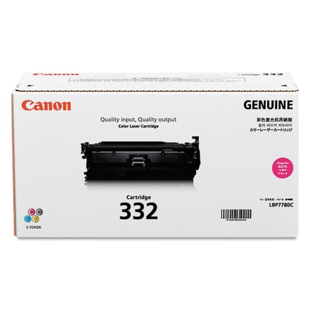 Canon 332 High Yield Laser Toner Cartridge - Magenta - 1 / Box 6261B012