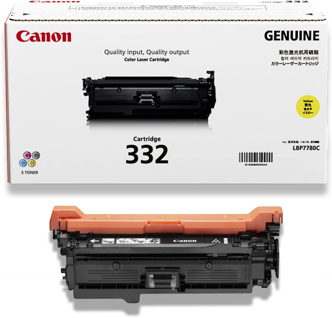 Canon 332 High Yield Laser Toner Cartridge - Yellow - 1 / Box 6260B012