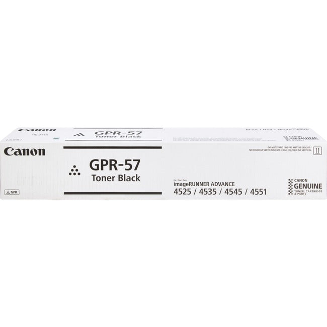 Canon GPR-57 Original Laser Toner Cartridge - Black - 1 Each 0473C003