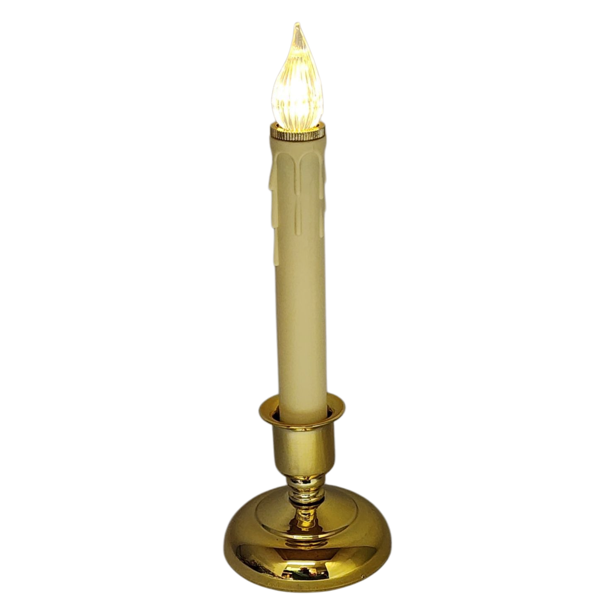 Cape Cod LED Window Candle - Brass