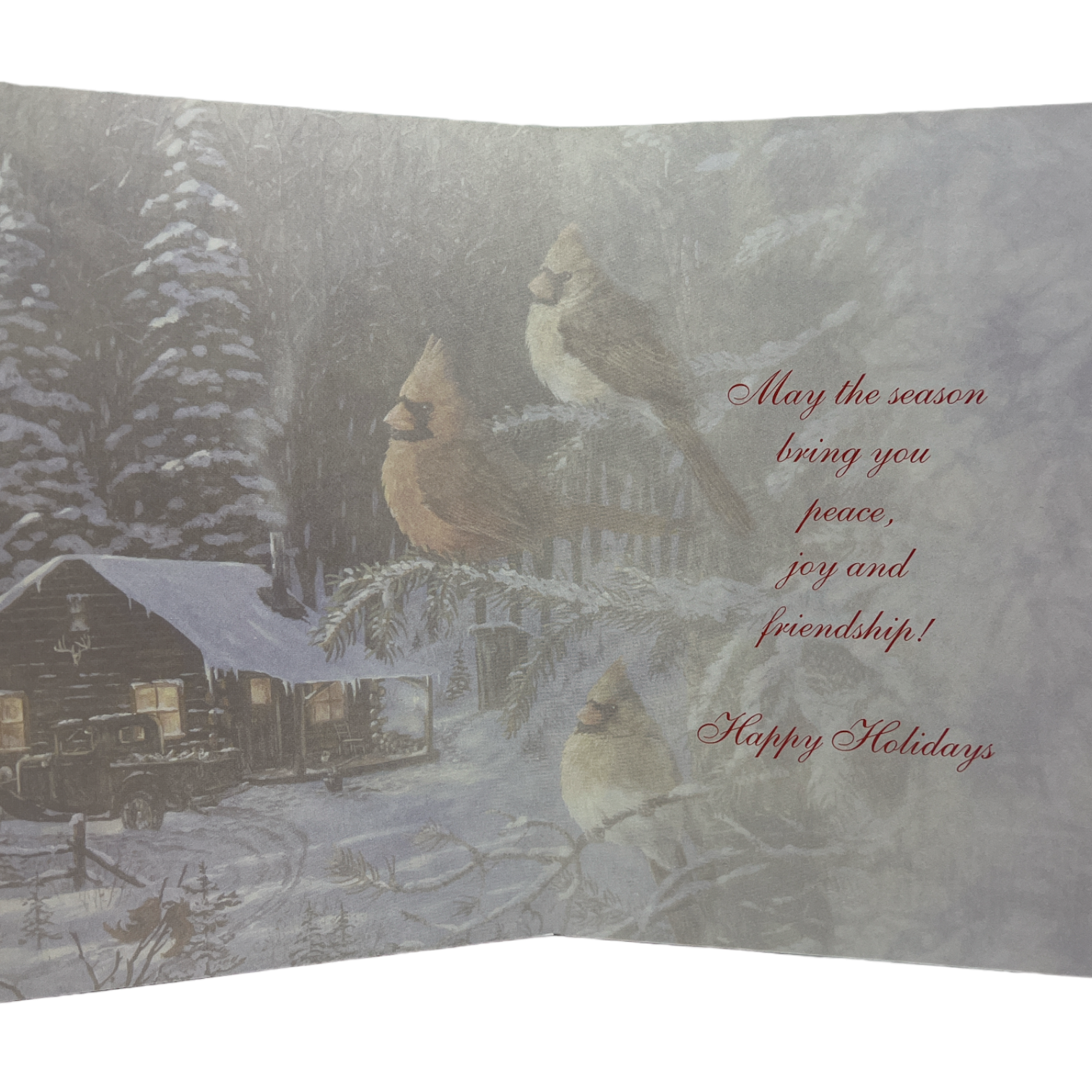 Cardinals Of The Season Single Christmas Card