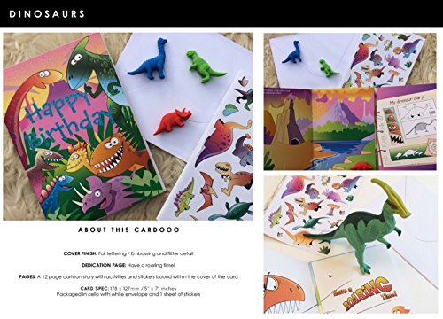 Cardoo Birthday Activity Card, Dinosaurs