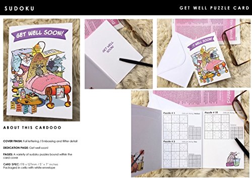 Cardoo Get Well Puzzle Card, Sudoku