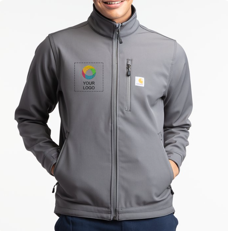 Carhartt® Crowley Full-Zip Softshell Jacket – Rugged Protection, All-Day Comfort
