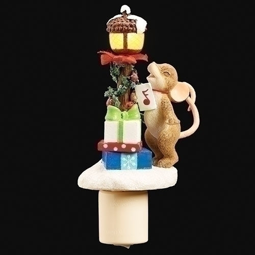 Caroling Mouse Flame Nightlight