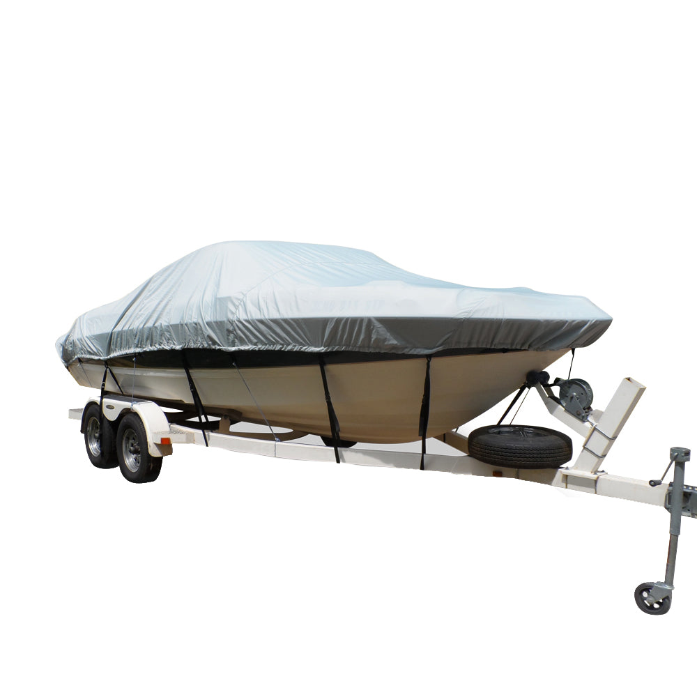 Carver Flex-Fit™ PRO Polyester Size 12 Boat Cover f/V-Hull Center Console Fishing