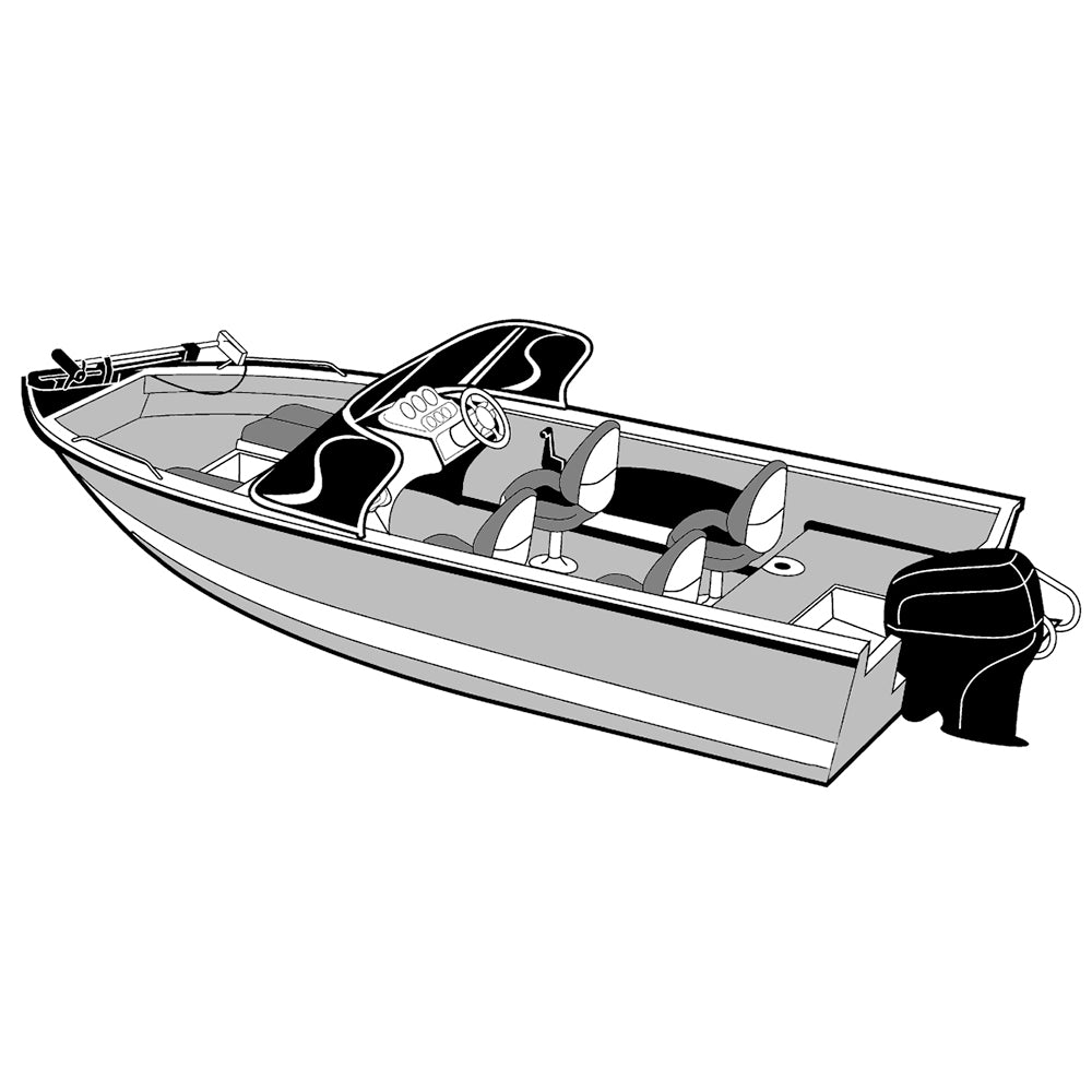 Carver Performance Poly-Guard Wide Series Styled-to-Fit Boat Cover f/16.5' Aluminum