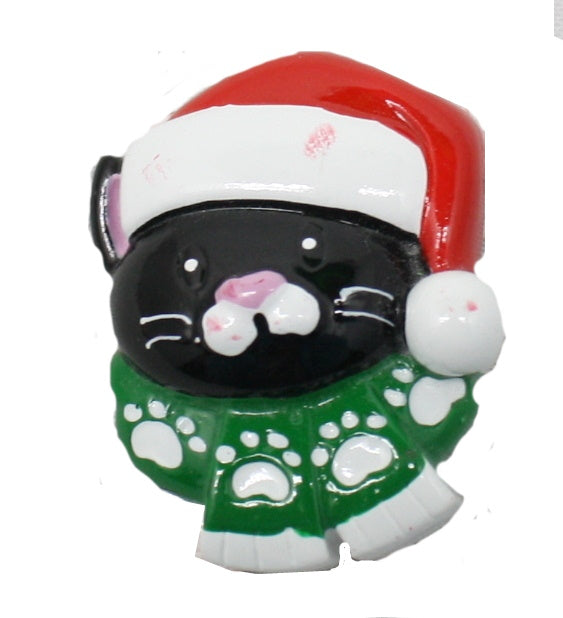 Cat with Scarf Stick On