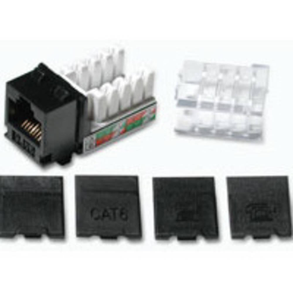 Cat6 Rj45 Utp Keystone Jack - Black