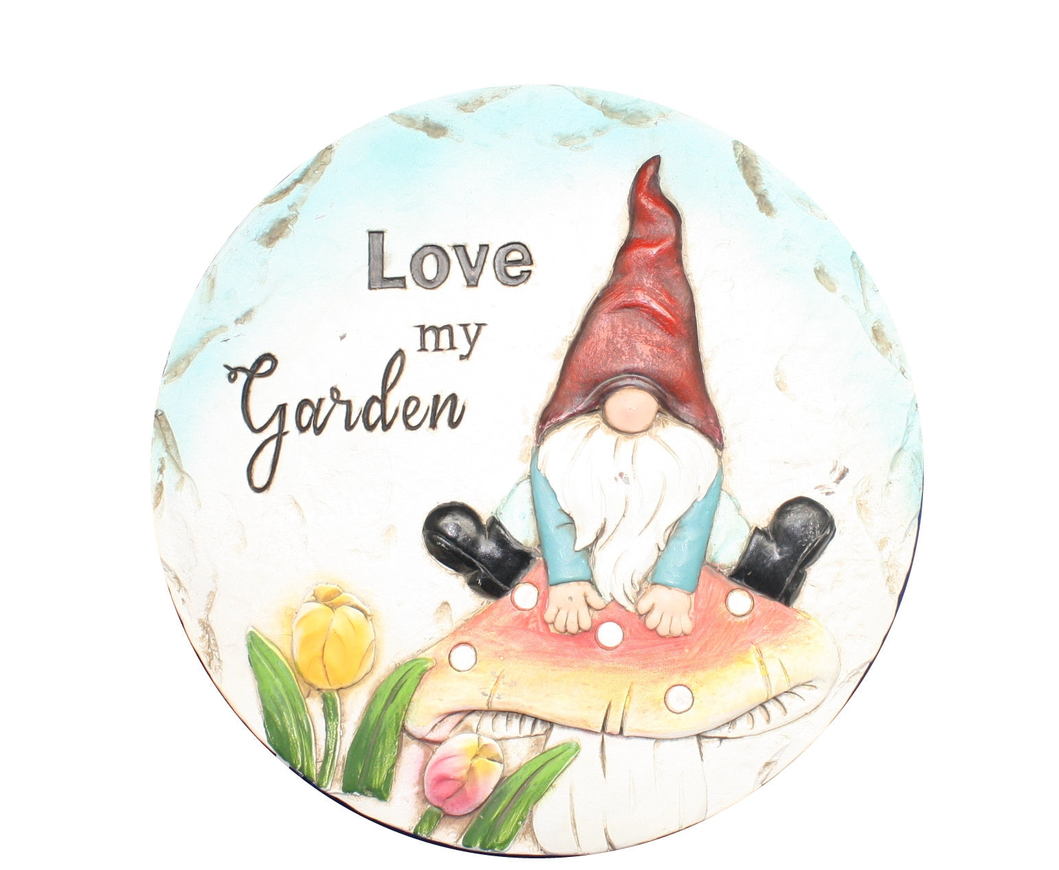 Cement Gnome Stepping Stone -