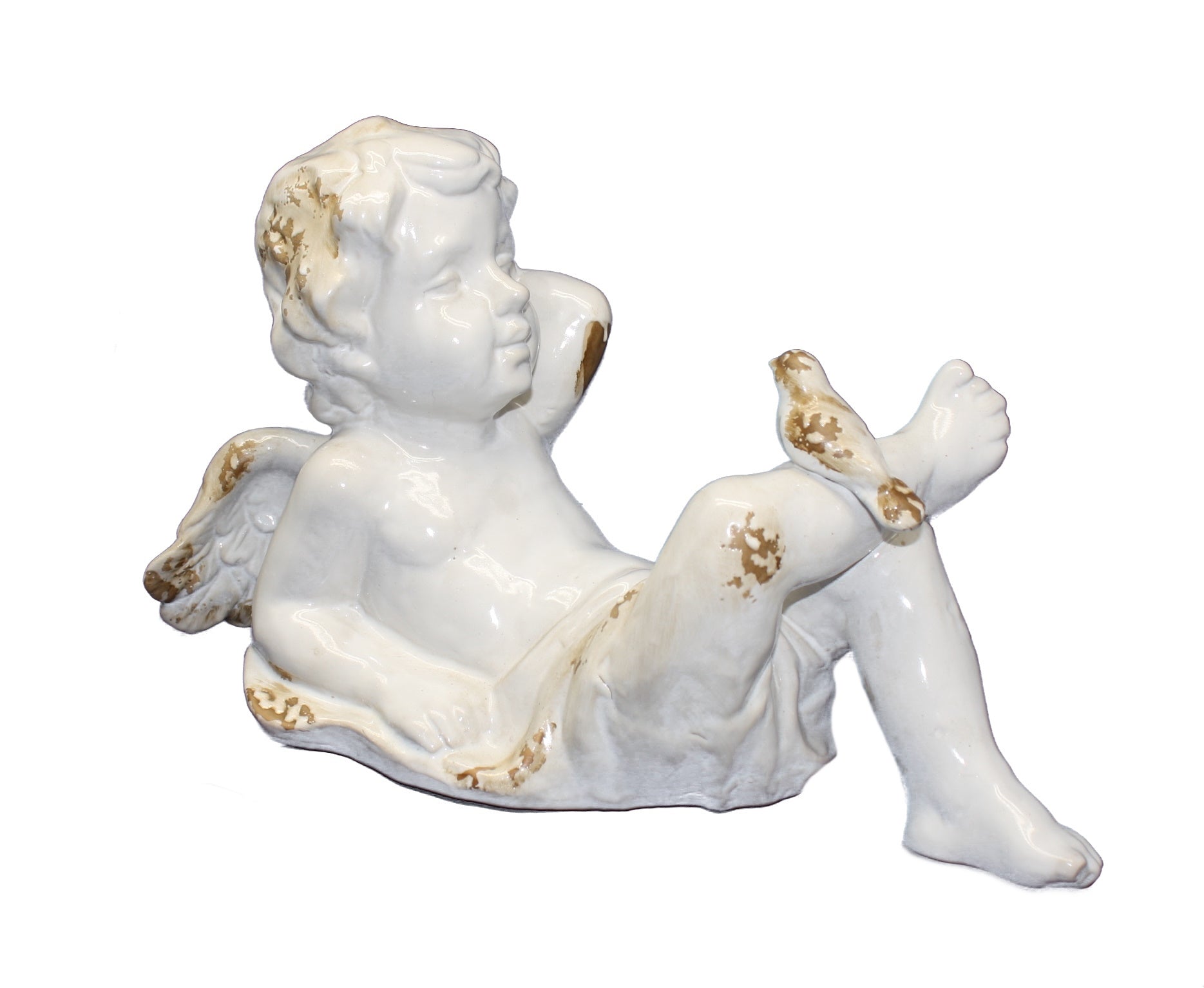 Ceramic Cherub - Laying