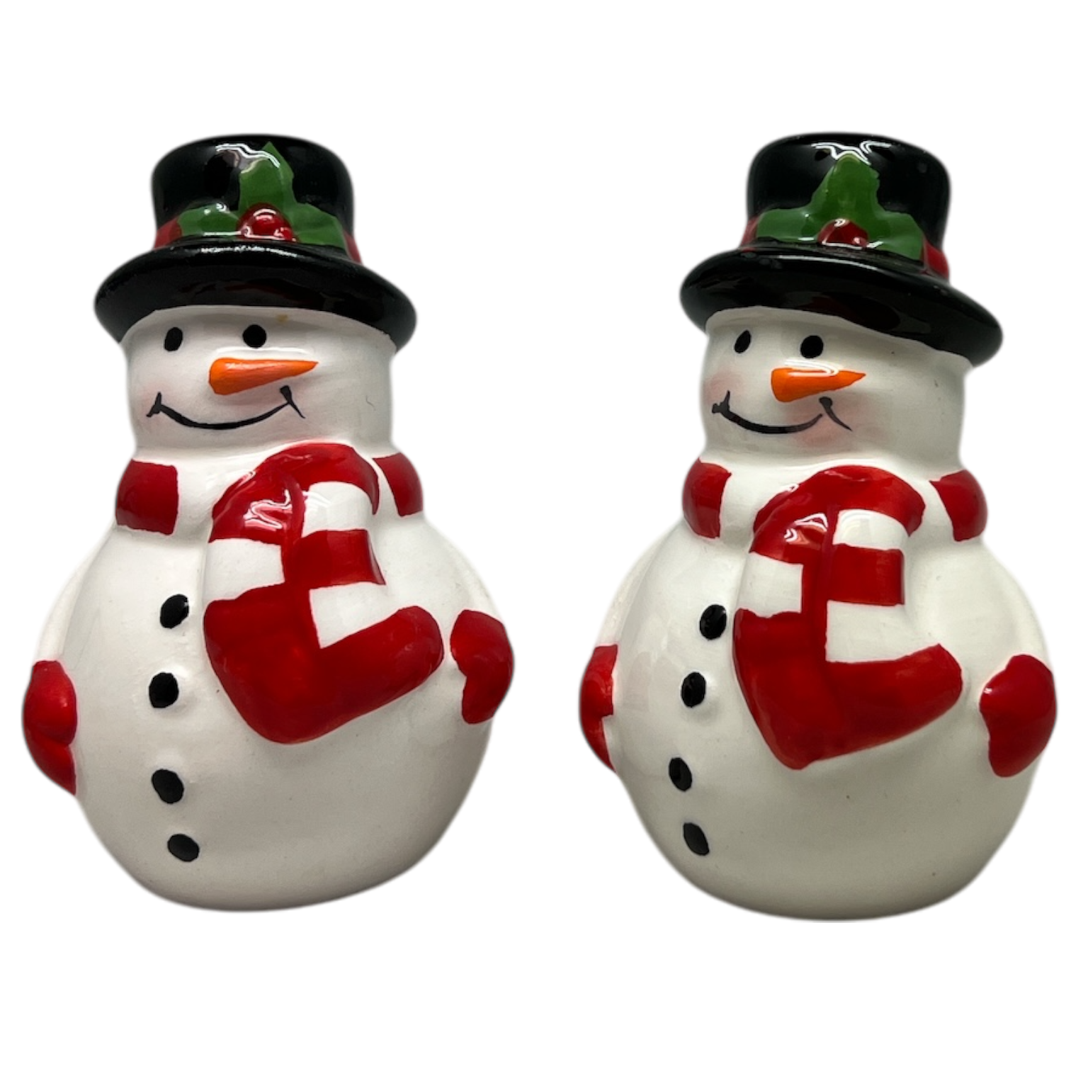 Ceramic Snowman Salt and Pepper Set
