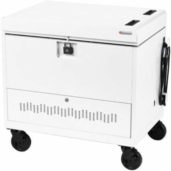 Charging Cart Bretford CUBE Toploader 30X - Mobile Device Storage | Tecisoft TVTL30CAD-AW