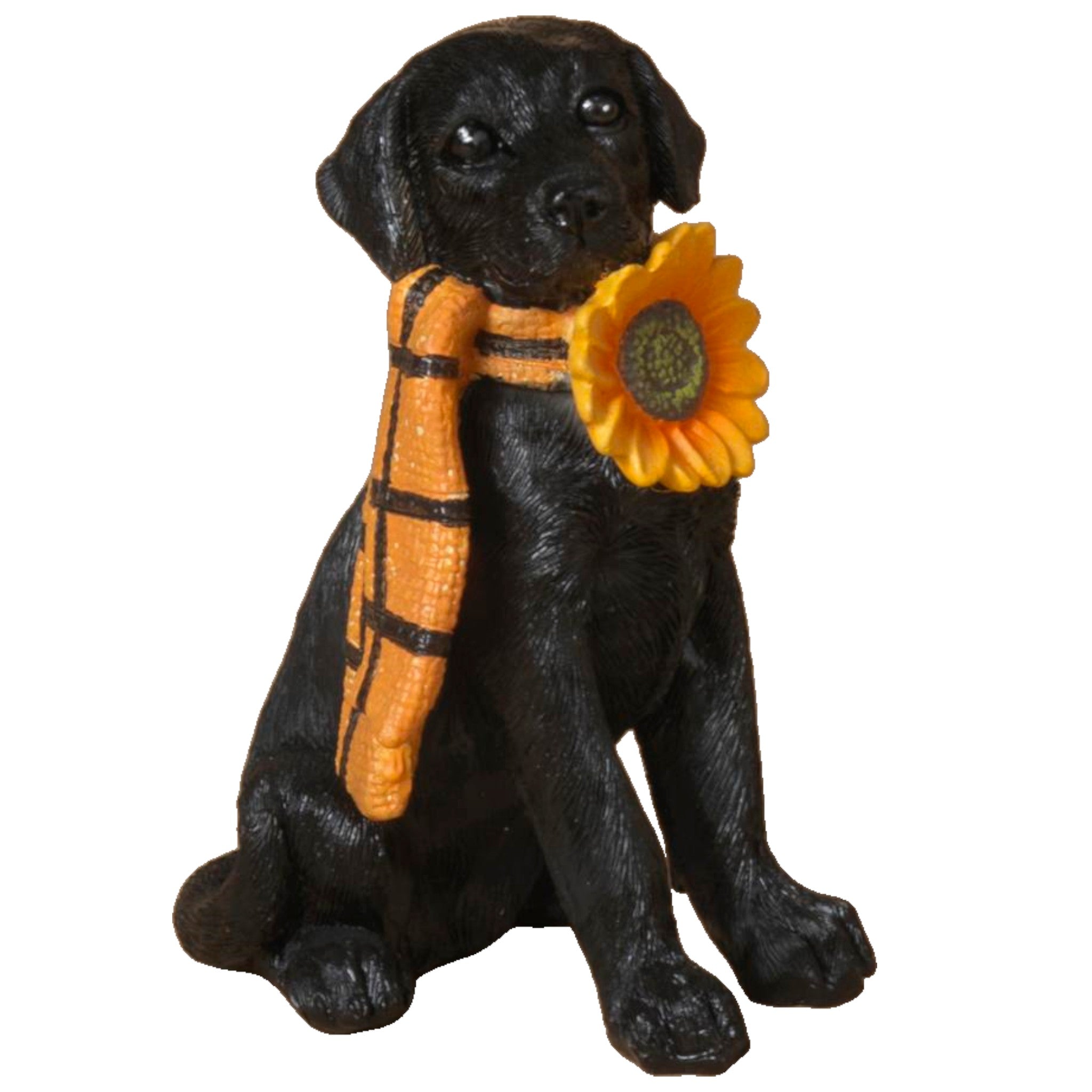 Charming Harvest Black Lab Figurine