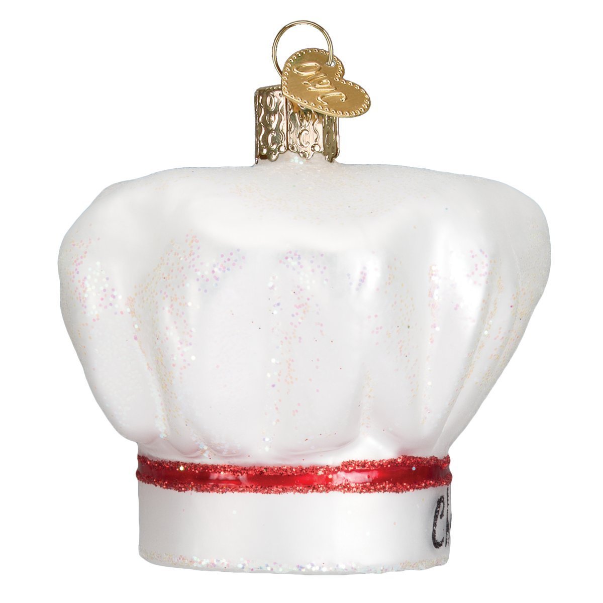 Chef Hat Glass Ornament