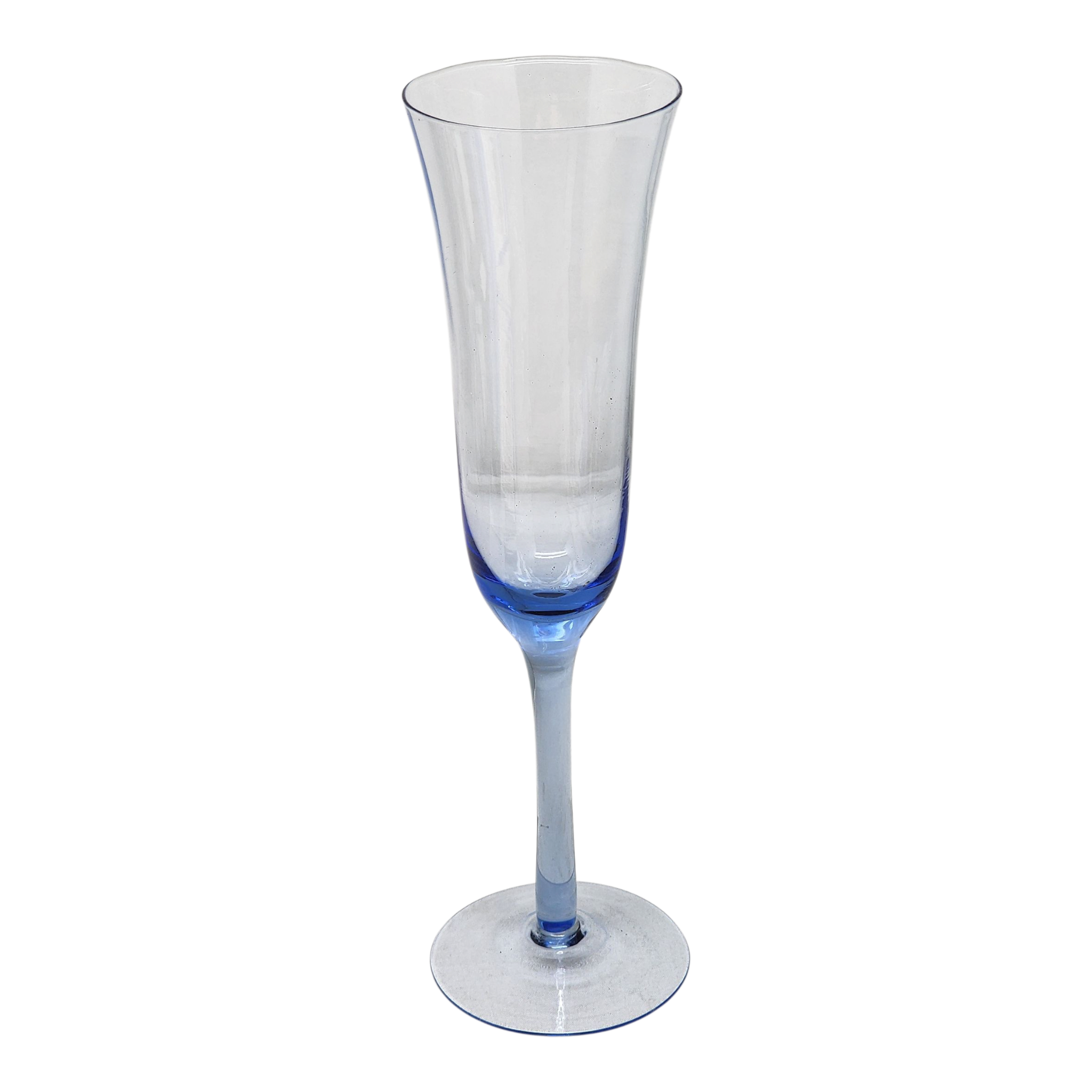 Chic Blue Champagne Flute