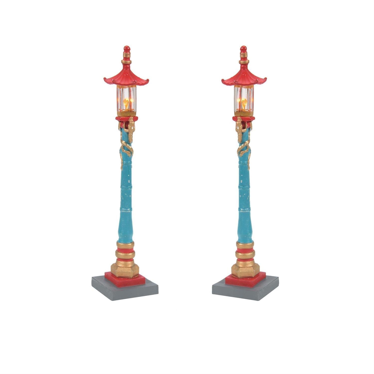 Chinatown Post Lamps - 2 Piece Set