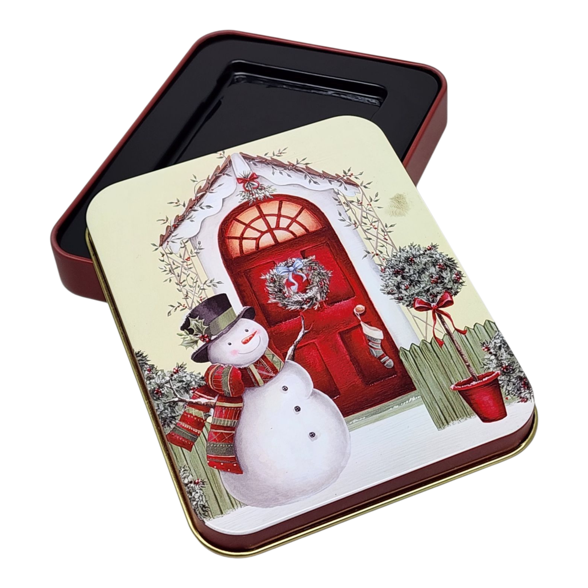 Christmas Gift Card Tin - Snowman's Welcome