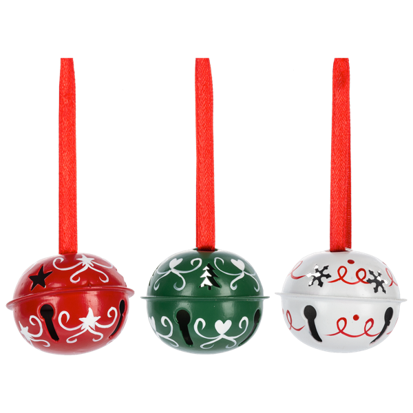 Christmas Jingle Bell Boxed Ornaments - 6 Piece