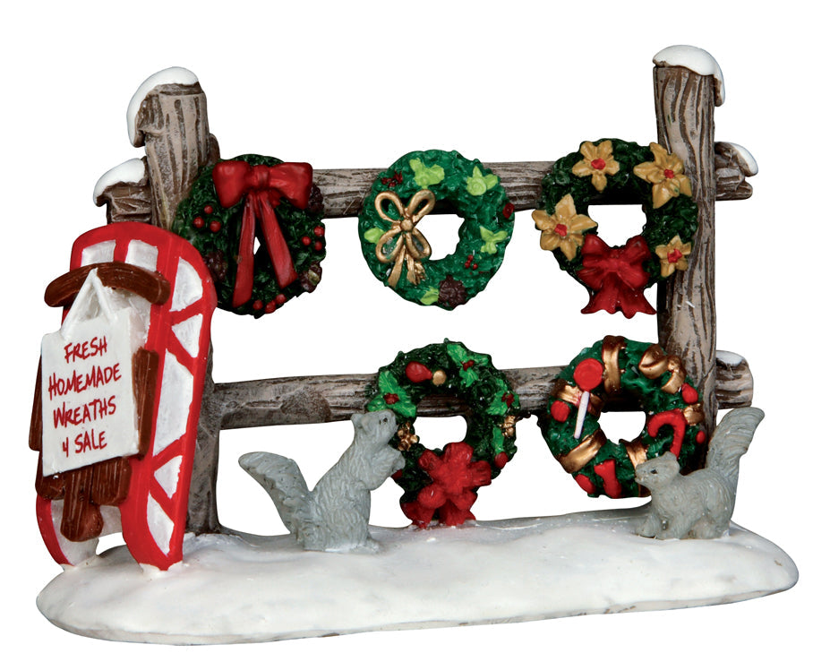 Christmas Wreaths Sale Rack