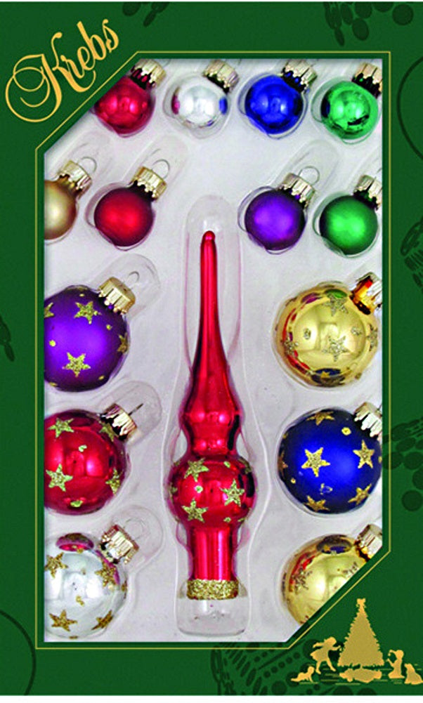 Christmas by Krebs Mini Trimsets with Topper - Multicolor