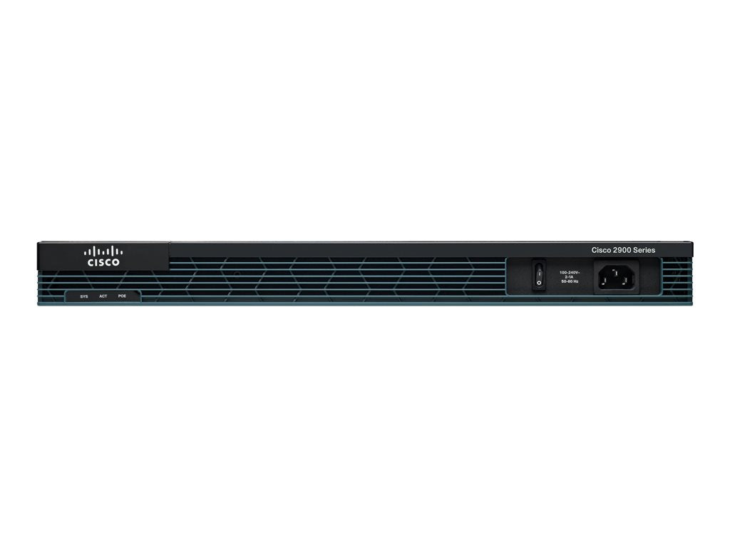 Cisco 2901 - - router - - 1GbE - WAN ports: 2 - rack-mountable - refurbished