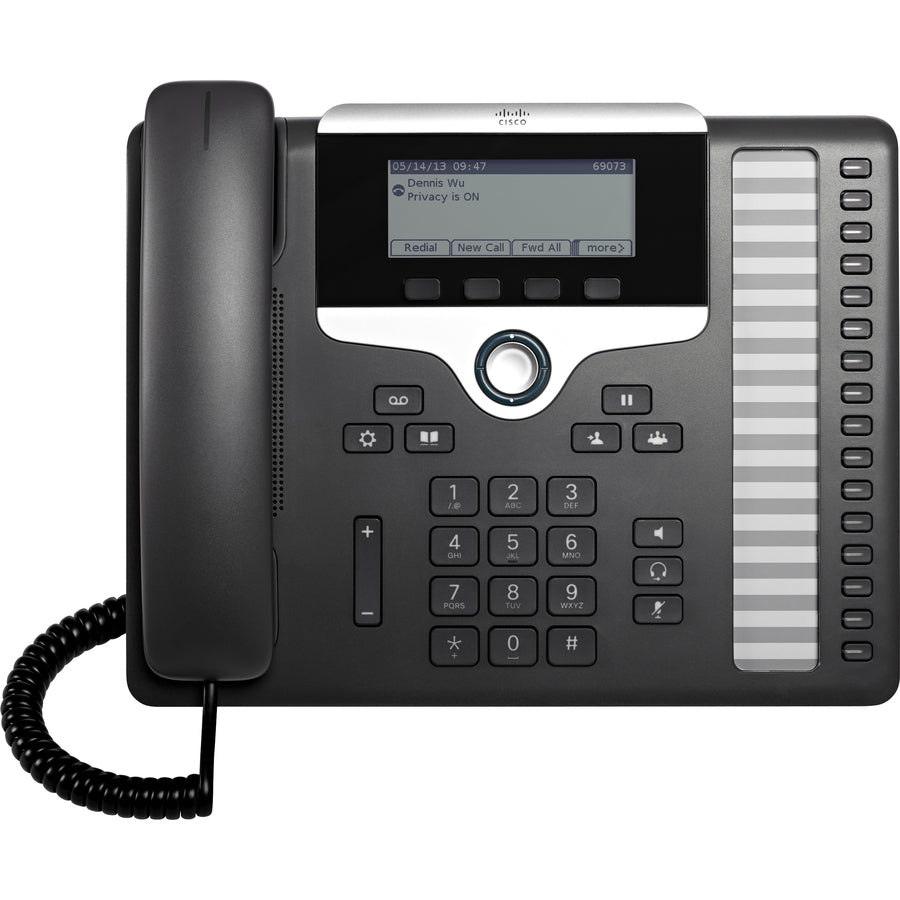 Cisco 7861 IP Phone - Corded - Wall Mountable, Desktop - Charcoal CP-7861-3PCC-K9=