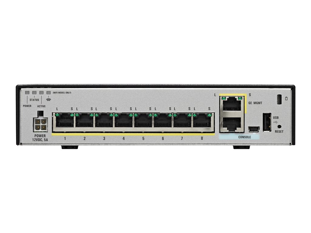 Cisco ASA 5506W-X with FirePOWER Services - Security appliance - 8 ports - 1GbE - Wi-Fi - desktop