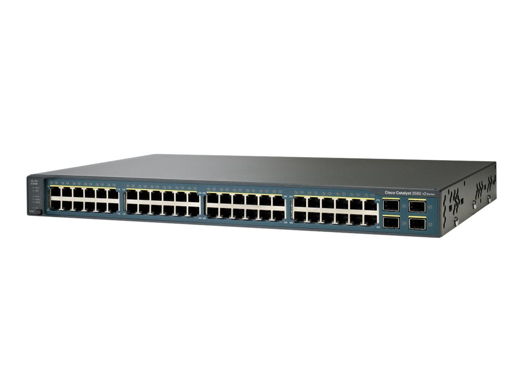 Cisco Catalyst 3750V2-48TS - Switch - L3 - managed - 48 x 10/100 + 4 x SFP - rack-mountable - refurbished