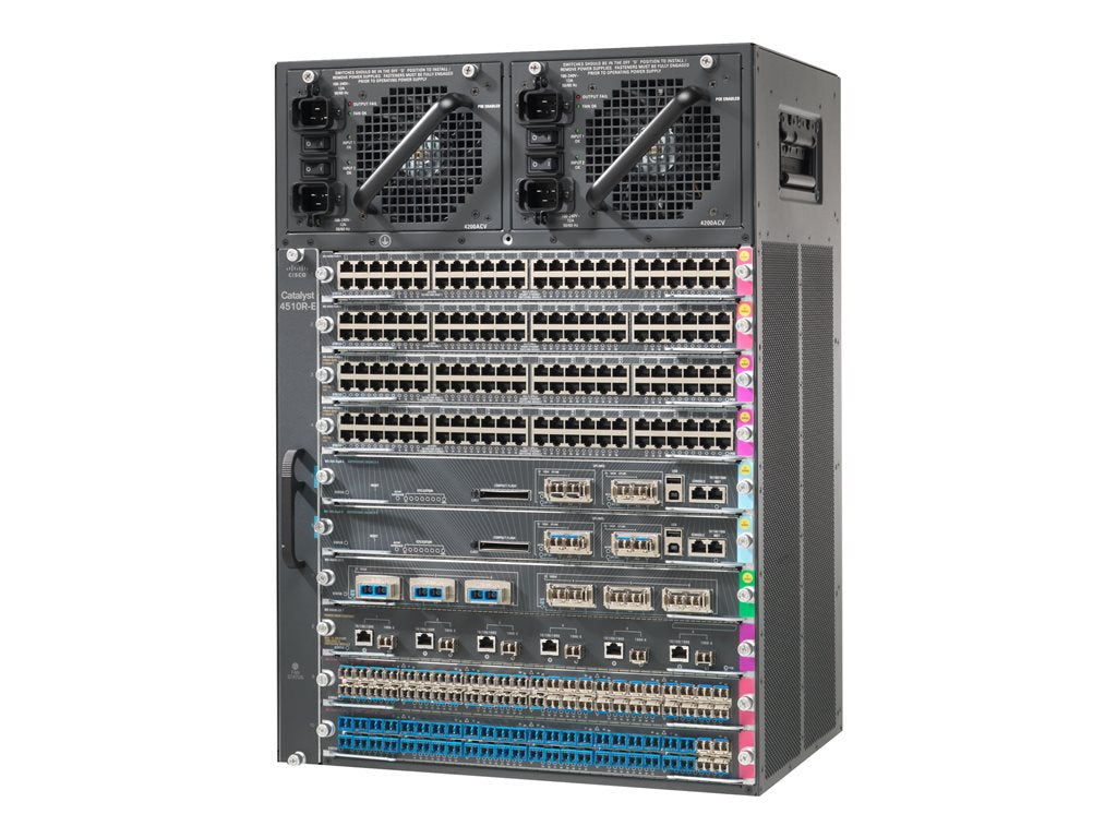 Cisco Catalyst 4510R+E - Switch - managed - 96 x 10/100/1000 + 8 x 10 Gigabit SFP+ - rack-mountable - PoE+ -