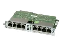 Cisco Gigabit EtherSwitch EHWIC - Switch - managed - 8 x 10/100/1000 (PoE) - plug-in module - PoE - refurbished - for