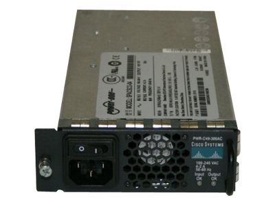 Cisco - Power supply - hot-plug (plug-in module) - AC 100-240 V - 300 Watt - refurbished - for Catalyst 4948, 4948 10