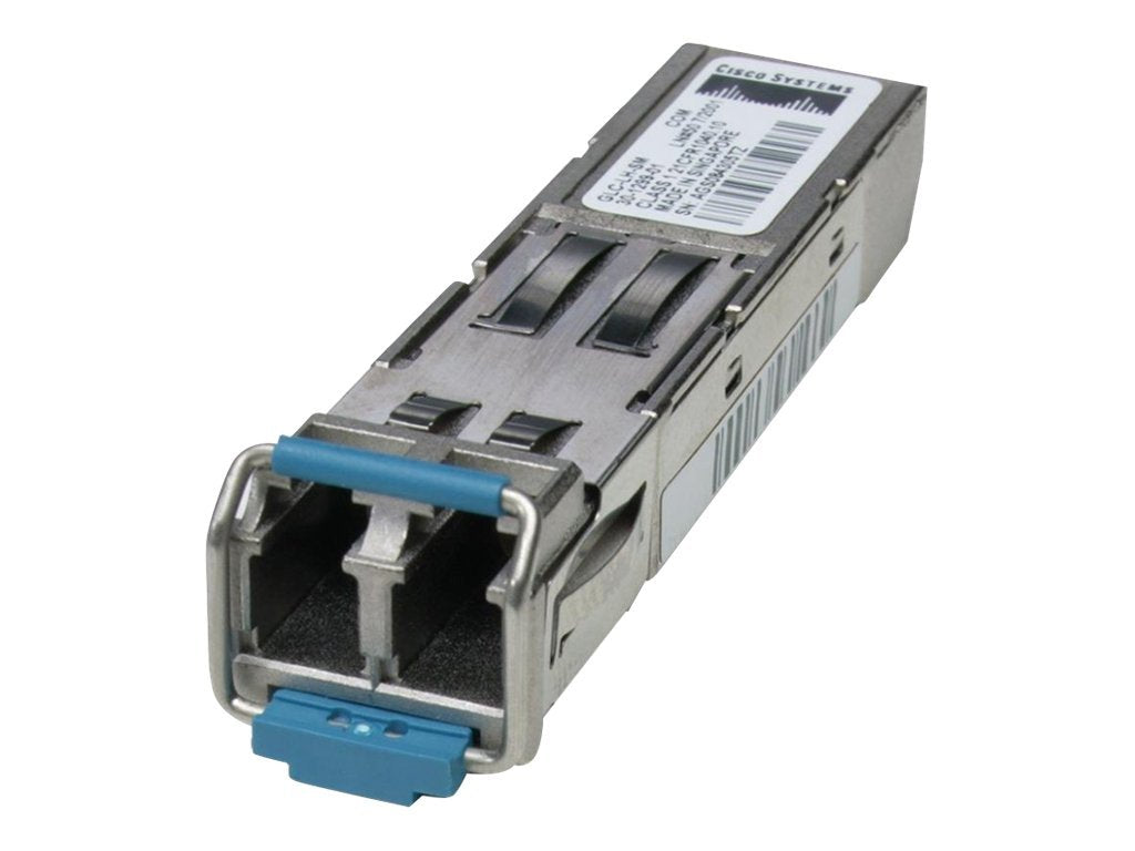 Cisco - SFP (mini-GBIC) transceiver module - GigE - 1000Base-ZX - LC single-mode - up to 62.2 miles - 1550 nm -