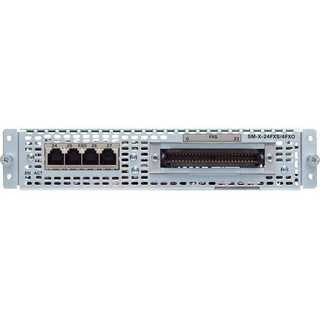Cisco Single-Wide High Density Analog Voice Service Module With 24 Fxs And 4 Fxo SM-X-24FXS/4FXO=