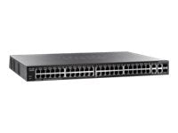 Cisco Small Business SG300-52P - Switch - L3 - managed - 50 x 10/100/1000 (PoE+) + 2 x combo Gigabit SFP - desktop,