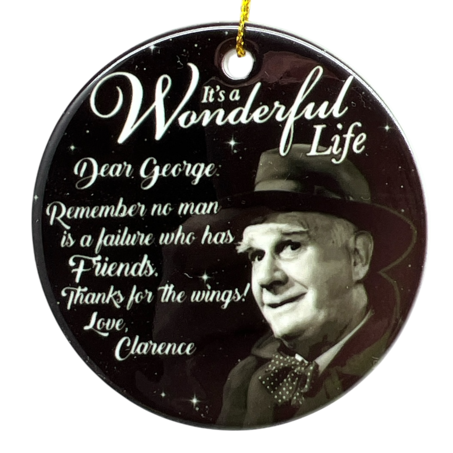 Clarence the Angel Dear George Quote Ornament