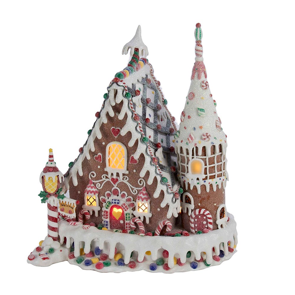 Claydough Gingerbread Inn with C7 Bulb