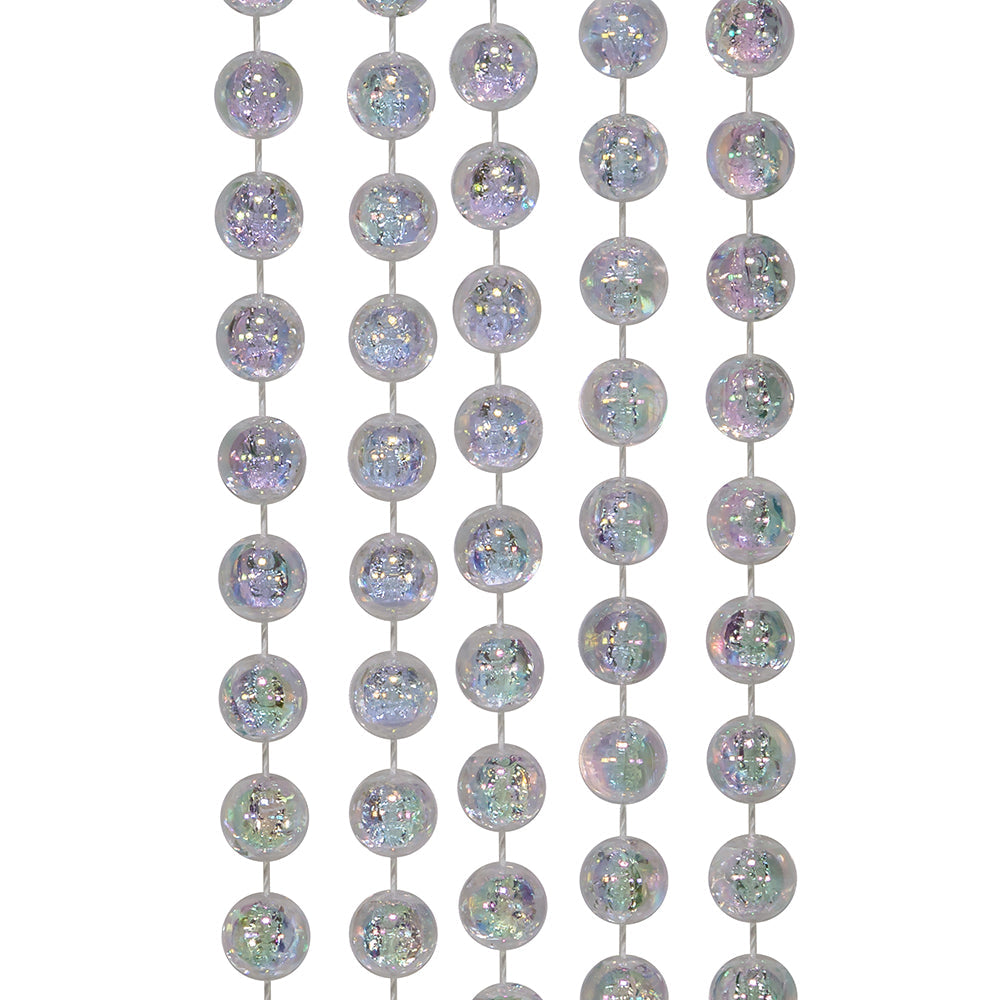 Clear Iridescent Bead Garland - 15 Feet