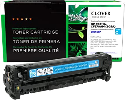 Clover Technologies Remanufactured Laser Toner Cartridge - Alternative for HP 305A (CE411A) - Cyan - 1 Each 200560P